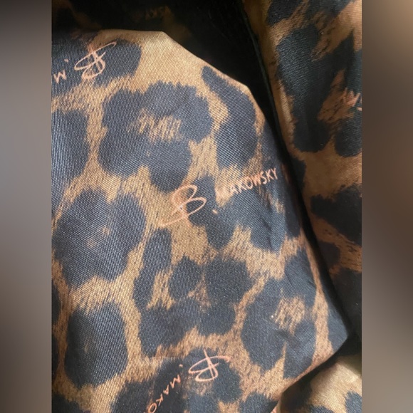 B Makowsky all leather black with silver tassel bag - Picture 7 of 7